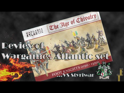 Review  - Wargames Atlantic Foot Knights (1150 - 1320) vs Styriwar Miniatures