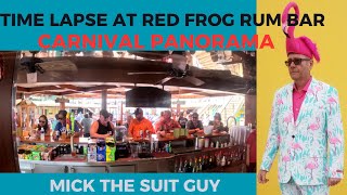 Time Lapse Red Frog Rum Bar Carnival Panorama