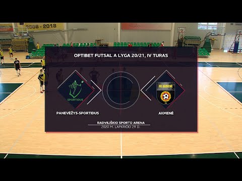 Optibet Futsal A Lyga | Panevėžys-Sportidus - Akmenė | Rungtynių Santrauka |