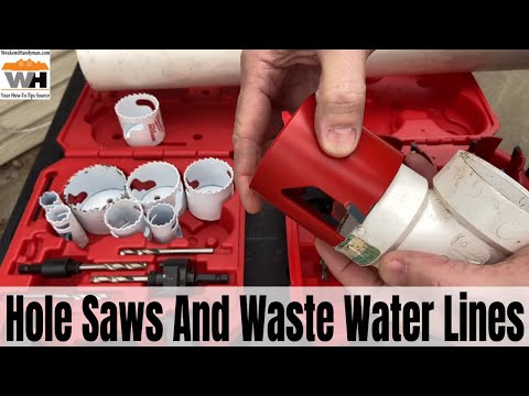 What Size Hole Saw For Waste Water Lines When Remodeling Or New Construction #MilwaukeeTool