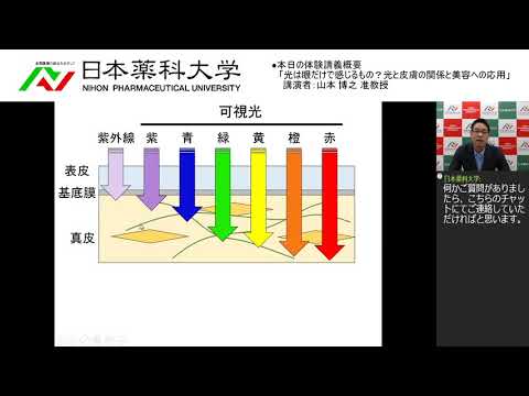 体験講義「光は眼だけで感じるもの？光と皮膚の関係と美容への応用」