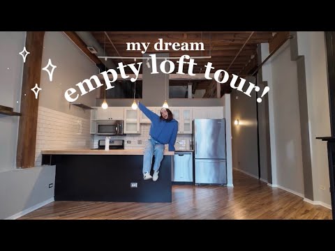 my dream loft apartment tour! (empty) 🌷🏡