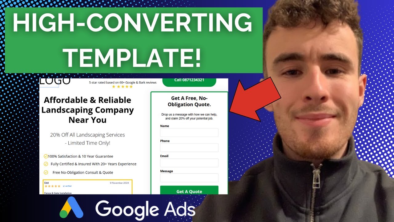 Landing Page Template for Google Ads: Works for Any Service Business