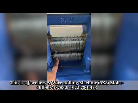 Single Head Jewellery Rolling Machine 6X3 video by Shree R K Engineering Works