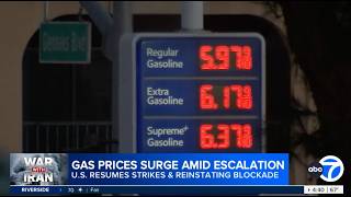 KABC-LA (ABC): Gas Prices Surge Amid Escalation