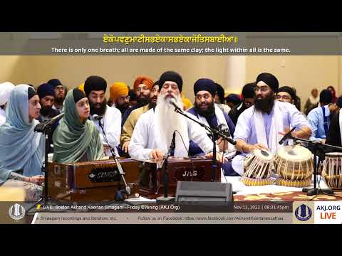 007 Boston Smaagam November 2022 ‐ Friday Evening ‐ Bhai Harpreet Singh Jee Toronto