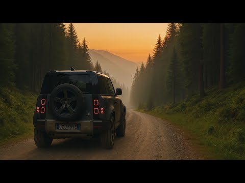 Coming down from Malga Monte Sole in Val di Rabbi with the Land Rover Defender 90 🚙🌲