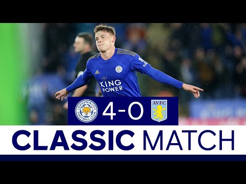 Vardy & Barnes Doubles Down Villa | Leicester City 4 Aston Villa 0 | Classic Matches