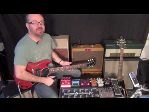 TheGigRig G2 pedalboard switcher Delay Spillover trails demo, ADRX20, LazyJ J20, Les Paul Jr