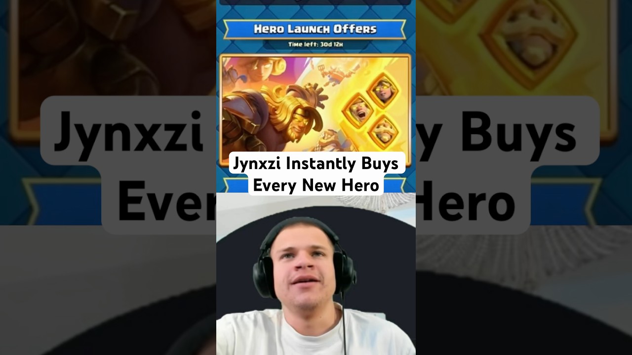 Jynxzi Buys ALL New Heroes #jynxzi #clashroyale #new #hero #offer #buying #p2w #expensive #giant
