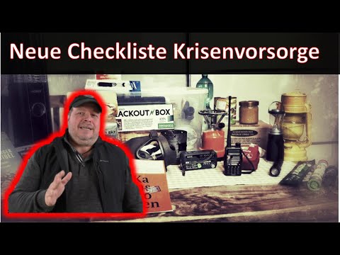 Blackoutvorsorge / Krisenvorsorge für Anfänger. Checkliste für Blackout