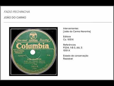 João do Carmo Noronha  - Fado Pechincha