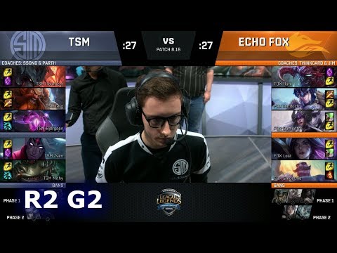 Echo Fox vs TSM - Game 2 | Round 2 S8 NA Regional Qualifier for S8 Worlds 2018 | TSM vs FOX G2