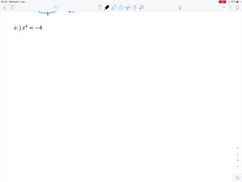 Übungsblatt2 Aufgabe 7e (Master) - Komplexe Zahlen