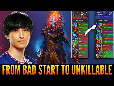 AME Phantom Assassin From Bad Start To Unkillable Machine - Incredible Comeback - Dota 2 Highlights