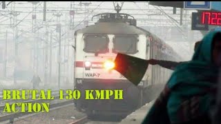 preview picture of video 'HIGH SPEED ACTION : AMRITSAR SHATABDI Thrashes Sonipat at Full Speed'