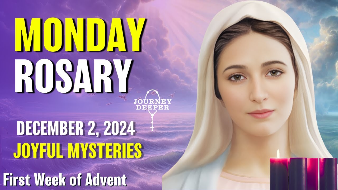 Monday Rosary 💜 Joyful Mysteries of the Rosary 💜 December 2, 2024 VIRTUAL ROSARY
