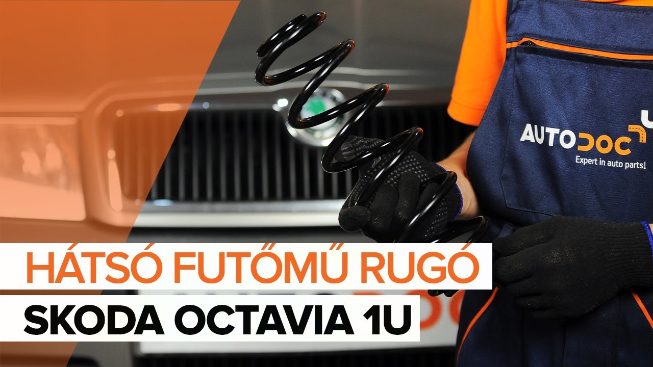 Hátsó futómű rugó-csere Skoda Octavia 1U gépkocsin – Útmutató