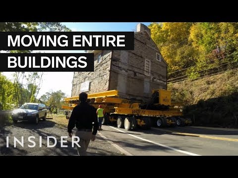 Part of a video titled How Entire Buildings Are Moved - YouTube