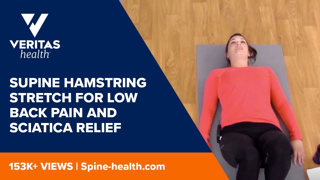 Supine Hamstring Stretch for Low Back Pain and Sciatica Relief