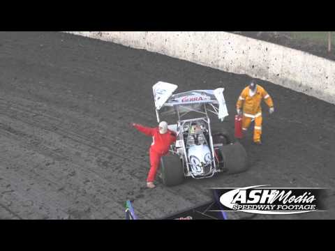 Sprintcars: Mel Boyes Rollover - Toowoomba Speedbowl