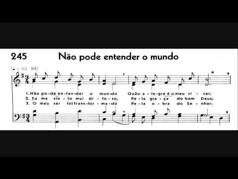Hinário 5 CCB - Hino 245 - Não pode entender o mundo - Strings - Teclado Yamaha PSR S670