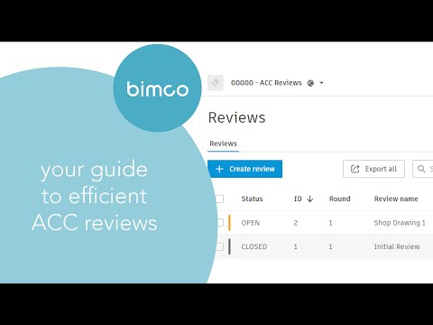 ACC Reviews - bimco Revit Coordination Training Tutorial