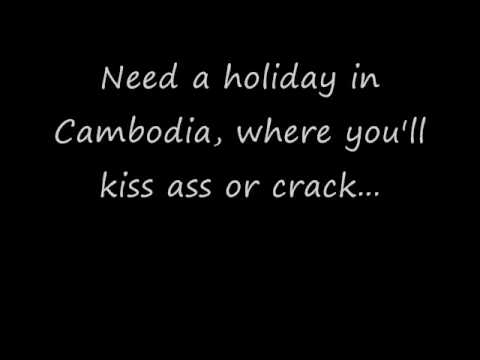 download lagu mp3 mp4 Holiday In Cambodia Lyrics, download lagu Holiday In Cambodia Lyrics gratis, unduh video klip Holiday In Cambodia Lyrics