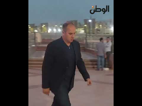 أمير كرارة واللاعبون القدامى في عزاء والد وليد سليمان