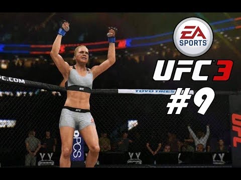 UFC 3 Women's Bantamweight Career Mode Walkthrough Part 9 - HOLLY HOLM! (Lets Play Commentary)