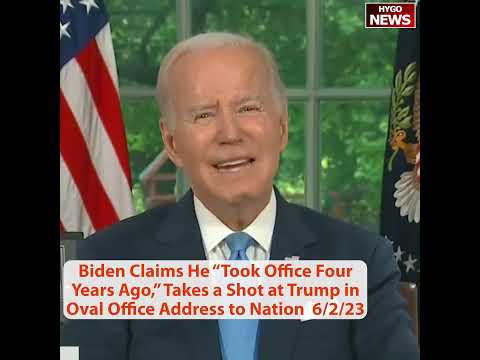 Biden Claims He "Took Office Four Years Ago" — Takes Shot At Trump In Oval Office Address