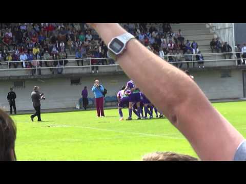 Gimnastica de Torrelavega 2-1 C.F. Palencia salida de vestiarios en HD 8/5/2011