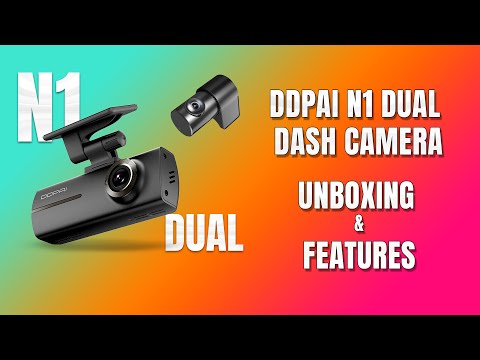 4 Channel Reverse Camera DDPAI N1 Dual Channel 1296P Front & 1080P Rear,G-Sensor,WiFi,Upto 256GB ...