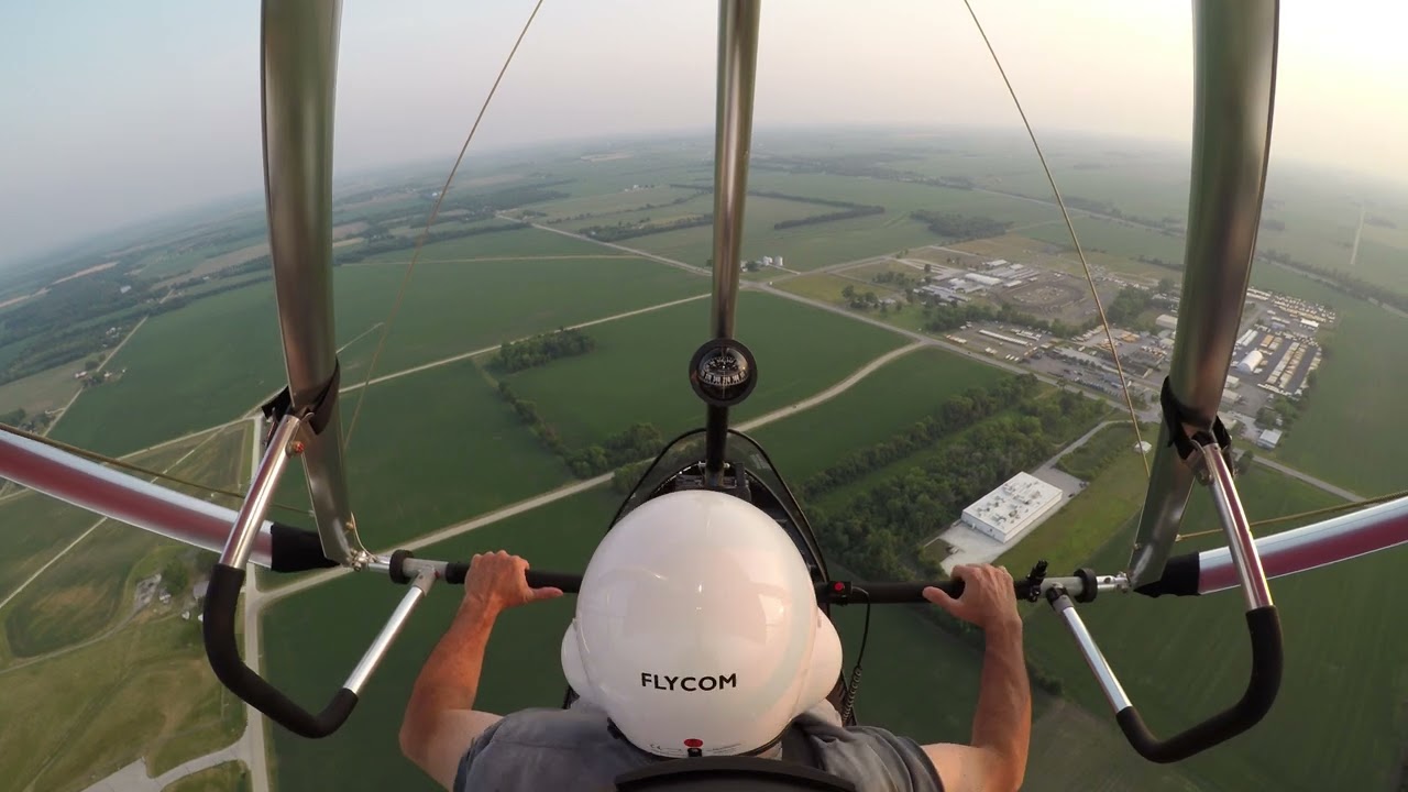 Flight on 6-17 Had a pilot friend fly in with his family, introduced them to trike flying