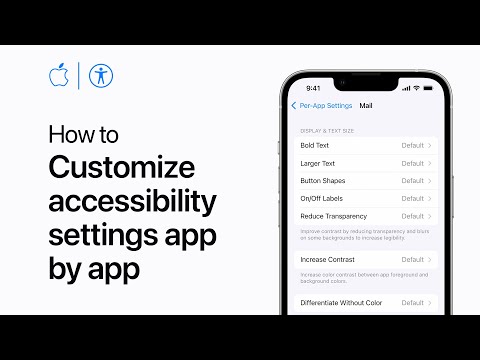 How to customize accessibility settings app by app on iPhone, iPad, and iPod touch | Apple Support
