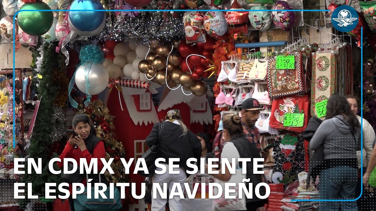 No huele, ya apesta a Navidad en la CDMX; decenas adelantan compras decembrinas