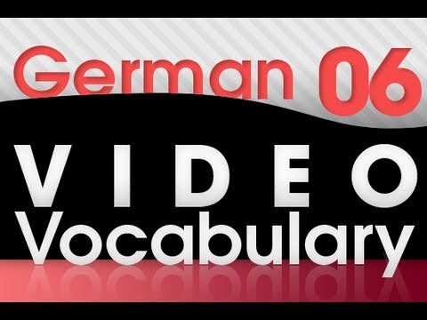 Learn German Video Vocabulary 1