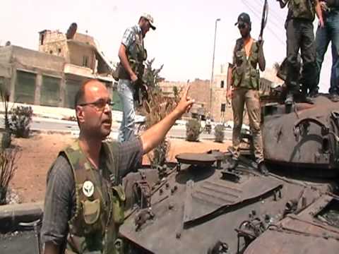 تمركز عناصر كتيبة فجر حلب في حي صاخور في مدينة حلب