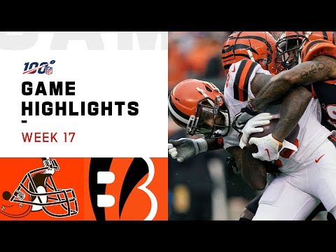 Browns vs. Bengals Week 17 Highlights | NFL 2019