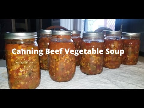 Canning Beef Vegetable Soup
