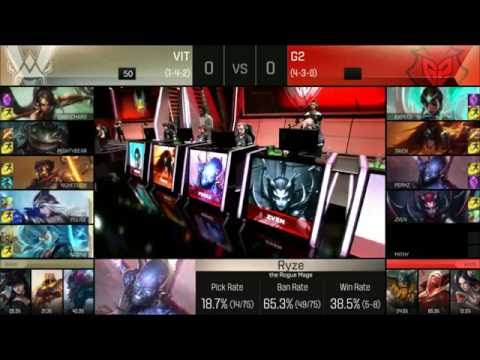 Team Vitality vs G2 Esports Game 1 D2W4 EU LCS Summer Split 2016 | VIT vs G2 Day 2 Week 4