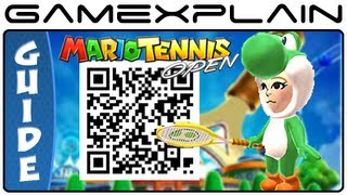 Mario Tennis Open - Yoshi Costume QR Code (Secrets & Unlockables)