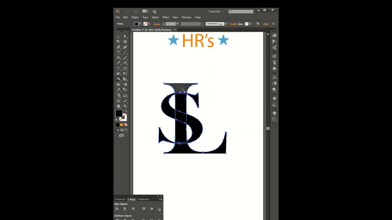 S L letter logo design, shorts logo, #shorts #reels #viral