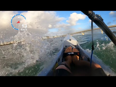 Very choppy sea - Epic surfski V7
