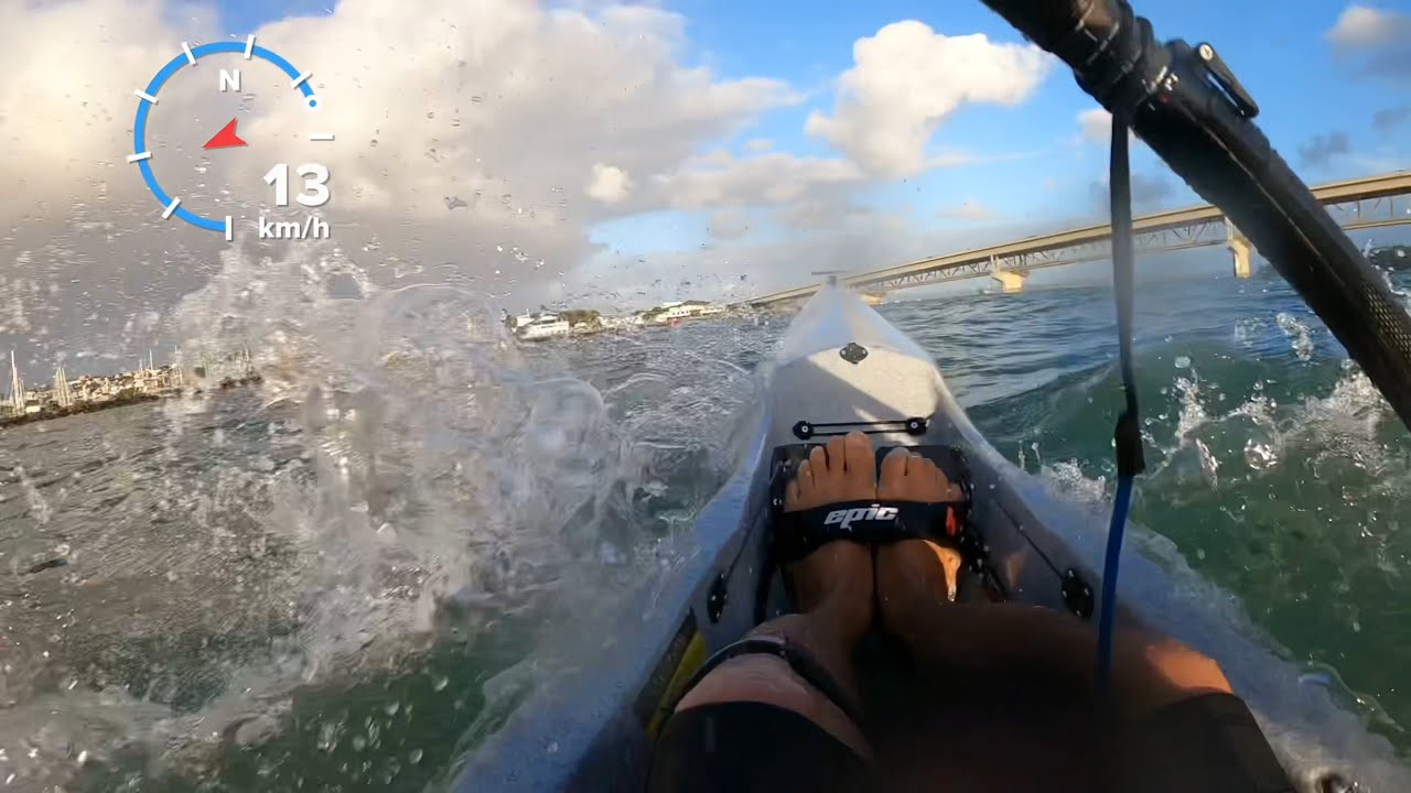 Very choppy sea - Epic surfski V7