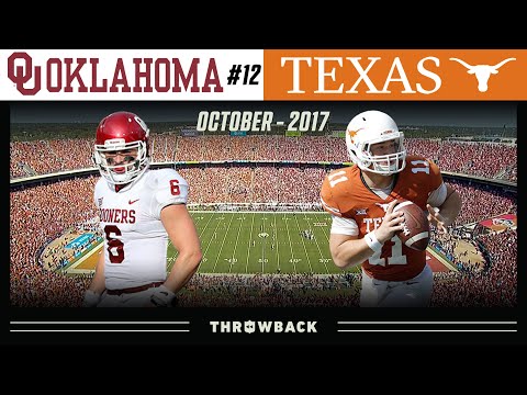 Baker Delivers in His Final Red River Rivalry Game! (#12 Oklahoma vs. Texas, 2017)
