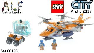 YouTube thumbnail: Lego City 60193 Arctic Air Transport Speed Build