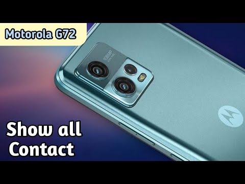 How To Show Contact In Motorola G72, Sim Card Contact Setting , Copy & Paste Contact