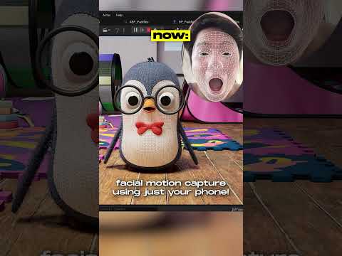 animate a 3D character with facial mocap using a smartphone📱🐧