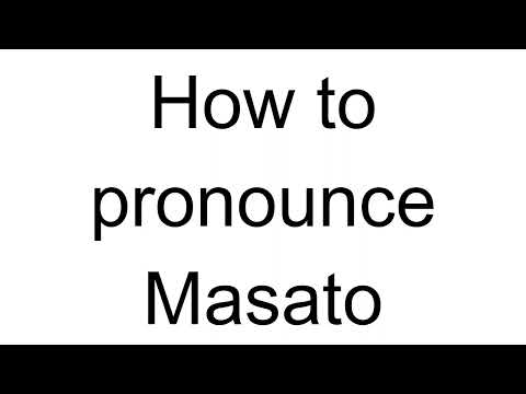 How to Pronounce Masato (Japanese)